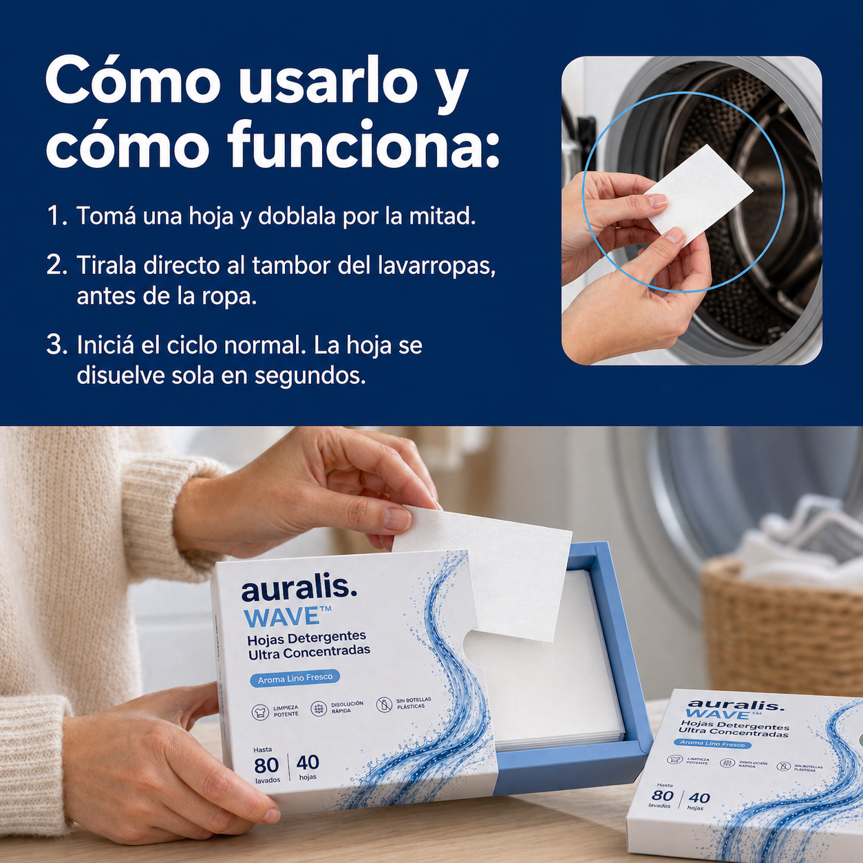 WAVE™: Ropa impecable rápido y sin gastar de más.